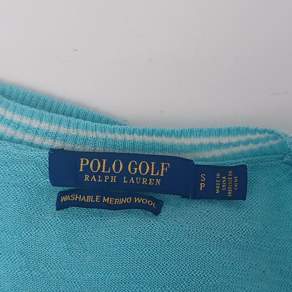 Polo Golf Ralph Lauren Washable Merino Wool Sweater Size S Women Preppy Pullover - Picture 8 of 11